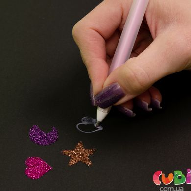 Клей-ручка Santi с набором глитера (фиолетовый, розовый, бронза)