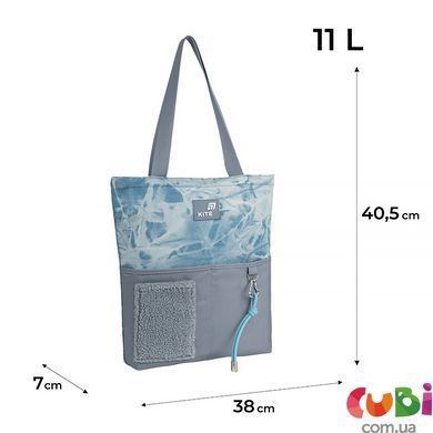 Сумка-шопер Kite Education teens 586-3 (K26-586-3), блакитний, сірий
