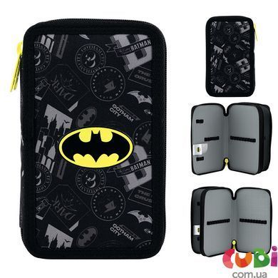 Пенал без наповнення Kite DC Batman DC25-623, 2 відділення, комбінований