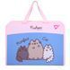 Папка портфель Yes FC на молнии с тканевыми ручками "Pusheen" (492317)