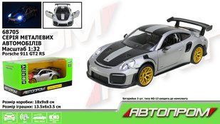Машинка металлическая АВТОПРОМ арт. 68705 1:32 Porsche 911 GT2 RS