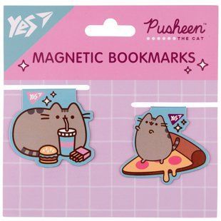 Закладки магнитные Yes "Pusheen food", 2шт (708104)