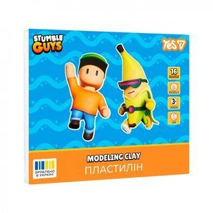 Пластилин Yes, 16 цветов, 320г "Stumble Guys" (540724)