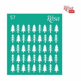 Трафарет багаторазовий самоклеючий ROSA TALENT Новий рік №57 (3625157)