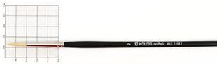 Пензель синтетика кругла Milk 1108R № 2 довга ручка KOLOS