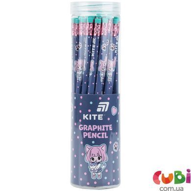 Карандаш графитный трехгранный с резинкой Kite Be Friends (K26-046-1)