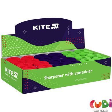 Стругачка Kite з контейнером Soft, асорті (K25-370), асорті
