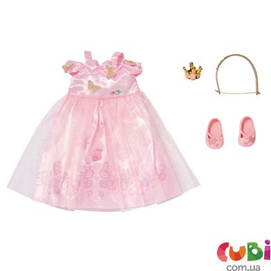 Набор одежды для куклы BABY BORN - ПРИНЦЕССА (платье, туфли, корона)