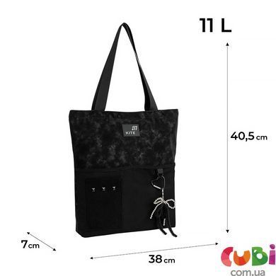 Сумка-шопер Kite Education teens 586-4 (K26-586-4), Чорний