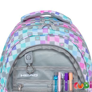 Рюкзак HEAD AB330 Checker Hearts с тремя отделениями, артикул 502024106, комбинированый