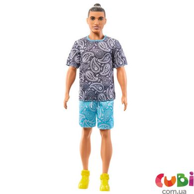 Лялька Кен Модник в футболці з візерунком пейслі Barbie, HPF80