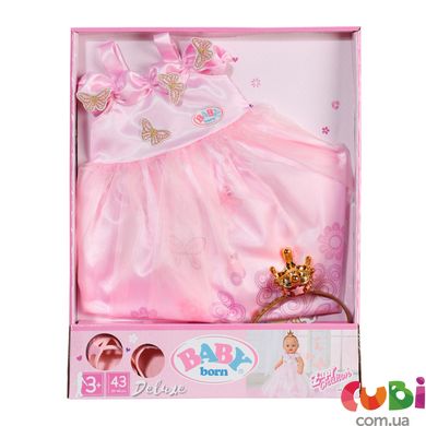 Набор одежды для куклы BABY BORN - ПРИНЦЕССА (платье, туфли, корона)
