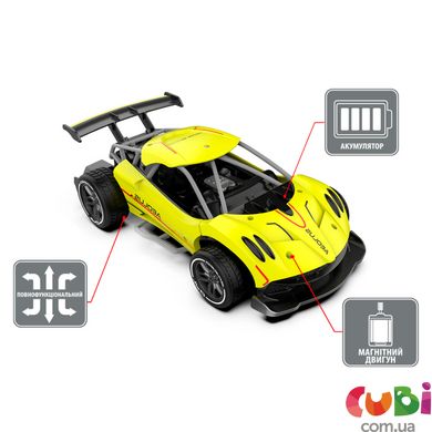 Автомобіль SPEED RACING DRIFT з р/к - AEOLUS (жовтий, акум.3,7V, 1:16)