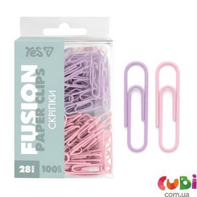 Скрепки 28мм Yes "Fusion" (140227)