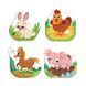 Пазл 4 в 1 &laquo;Baby puzzle. Сільські тварини&raquo; 2-3-4-4 елементи, 300686, Різнобарвний