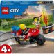 Конструктор дитячий ТМ Lego Пожежний рятувальний мотоцикл (60410)