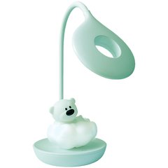 Настольная лампа LED с аккумулятором Cloudy Bear, зеленый