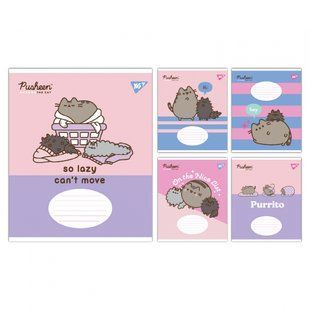 767613 А5 12 лін. Yes Pusheen The Cat, зошит учнівський шкільний