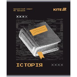 Тетрадь предметная Kite Techno K25-240-4, 48 листов, клетка, история
