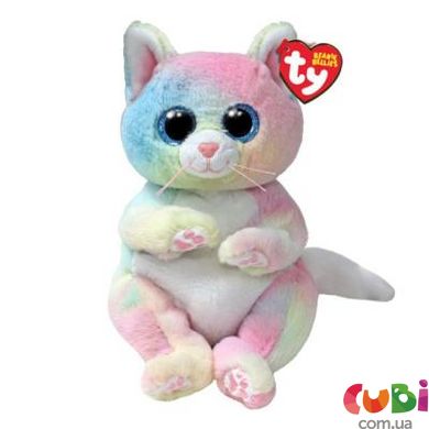 Дитяча іграшка м’яконабивна TY BEANIE BELLIES 41291 Райдужний кіт CAT