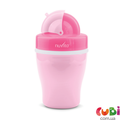 Чашка-непроливайка с трубочкой Nuvita 200 мл Розовый (NV1436Pink)