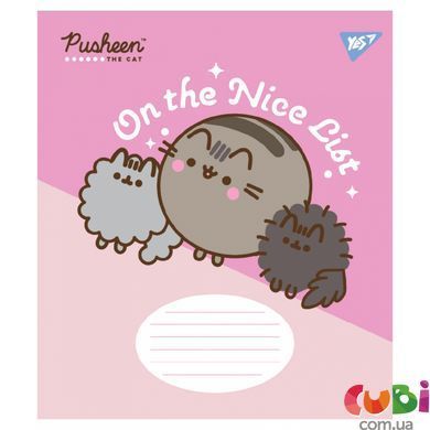 767613 А5 12 лін. Yes Pusheen The Cat, зошит учнівський шкільний