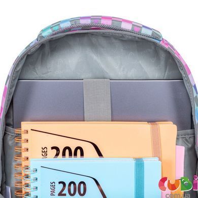 Рюкзак HEAD AB200 "Клетчатые сердца" с 3 отделениями, комбинированый