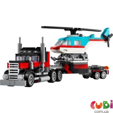 Конструктор детский Lego Бортовой грузовик с вертолетом (31146)