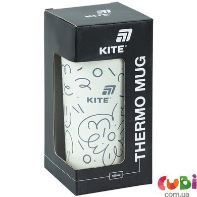 Термокружка Kite, 550 мл, белая (K25-1226-3)