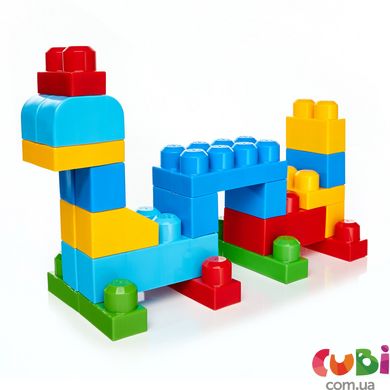 Конструктор дитячий Mega Bloks блакитний у мішку 80 деталей (DCH63)