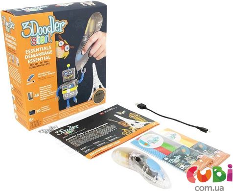 3D-ручка 3Doodler Start для детского творчества - КРЕАТИВ (48 стрижнив, прозрачная)