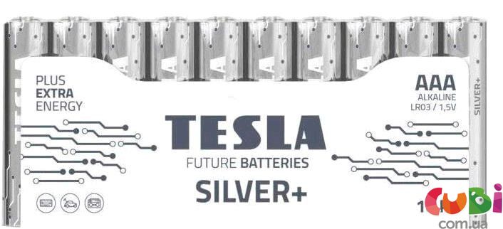 392349 Лужні батарейки TESLA Batteries 1.5V AАA LR03 SILVER + блістер-10шт. в упаковці