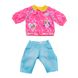 Набір одягу для ляльки Baby Born Кежуал костюм сестрички рожевий (828212-1)