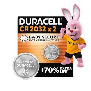 Спеціальна літієва батарейка типу &laquo;таблетка&raquo; Duracell 2032 3V, (DL2032/CR2032), призначена для використання у брелоках, вагах, портативних і медичних пристроях, 2 шт. в упаковці