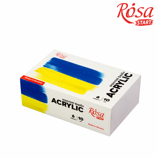 Набір акрилових фарб Ukraine 6&times;10мл ROSA START
