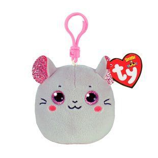 Дитяча мʼяка іграшка TY SQUISH-A-BOOS 39570 Мишка CATNIP 12 см