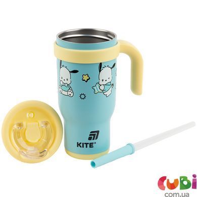 Термокружка з трубочкою Kite Pochacco (PC25-1266), 530мл, М'ятний