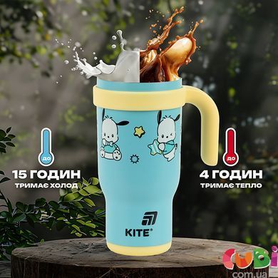 Термокружка з трубочкою Kite Pochacco (PC25-1266), 530мл, М'ятний