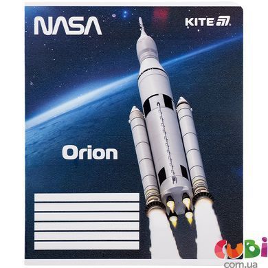Тетрадь школьная Kite NASA NS25-236, 18 листов, клетка