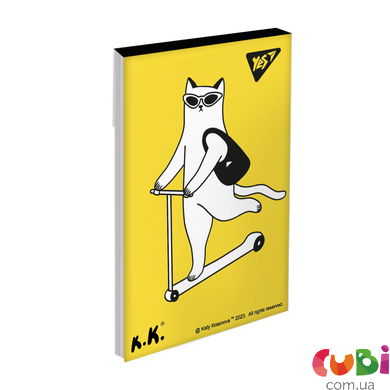 Блокнот YES А7 48 кл клей Tattoo cats, 151936