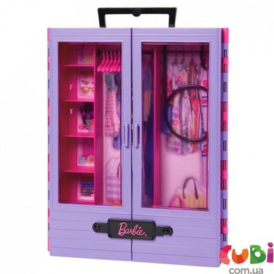 Сиреневый шкаф для одежды Barbie, HJL65