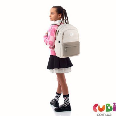 Рюкзак GoPack Education Teens 141L бежевий, коричневий (GO26-141L-1)
