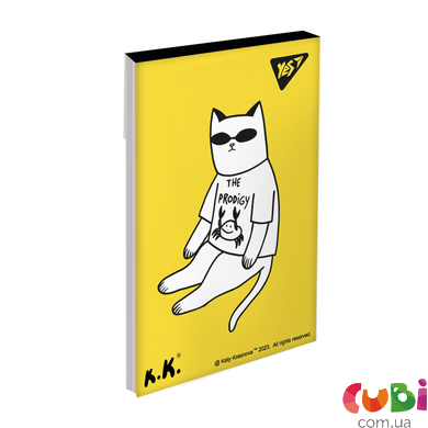 Блокнот YES А7 48 кл клей Tattoo cats, 151936