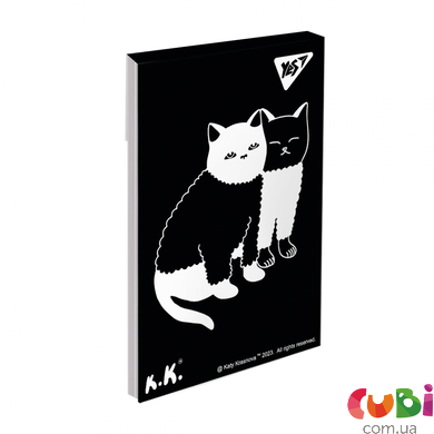 Блокнот YES А7 48 кл клей Tattoo cats, 151936