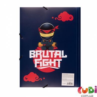 Папка Yes A4 на гумці Ninja синя (492218)