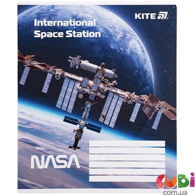 Тетрадь школьная Kite NASA NS25-236, 18 листов, клетка