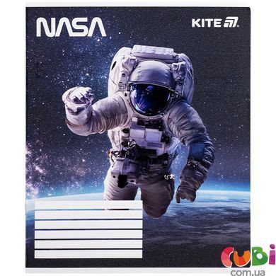 Тетрадь школьная Kite NASA NS25-236, 18 листов, клетка