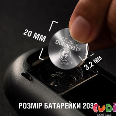 Специальная литиевая батарейка типа &laquo;таблетка&raquo; Duracell 2032 3V (DL2032/CR2032), предназначена для использования в брелоках, весах, портативных и медицинских устройствах, 2 шт. в упаковке