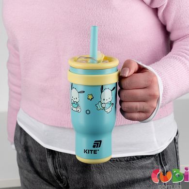 Термокружка з трубочкою Kite Pochacco (PC25-1266), 530мл, М'ятний