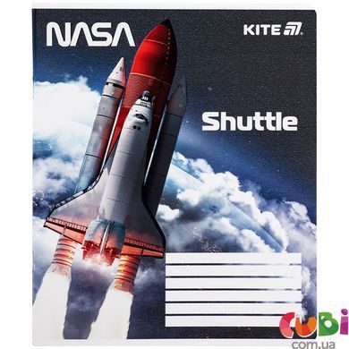 Тетрадь школьная Kite NASA NS25-236, 18 листов, клетка